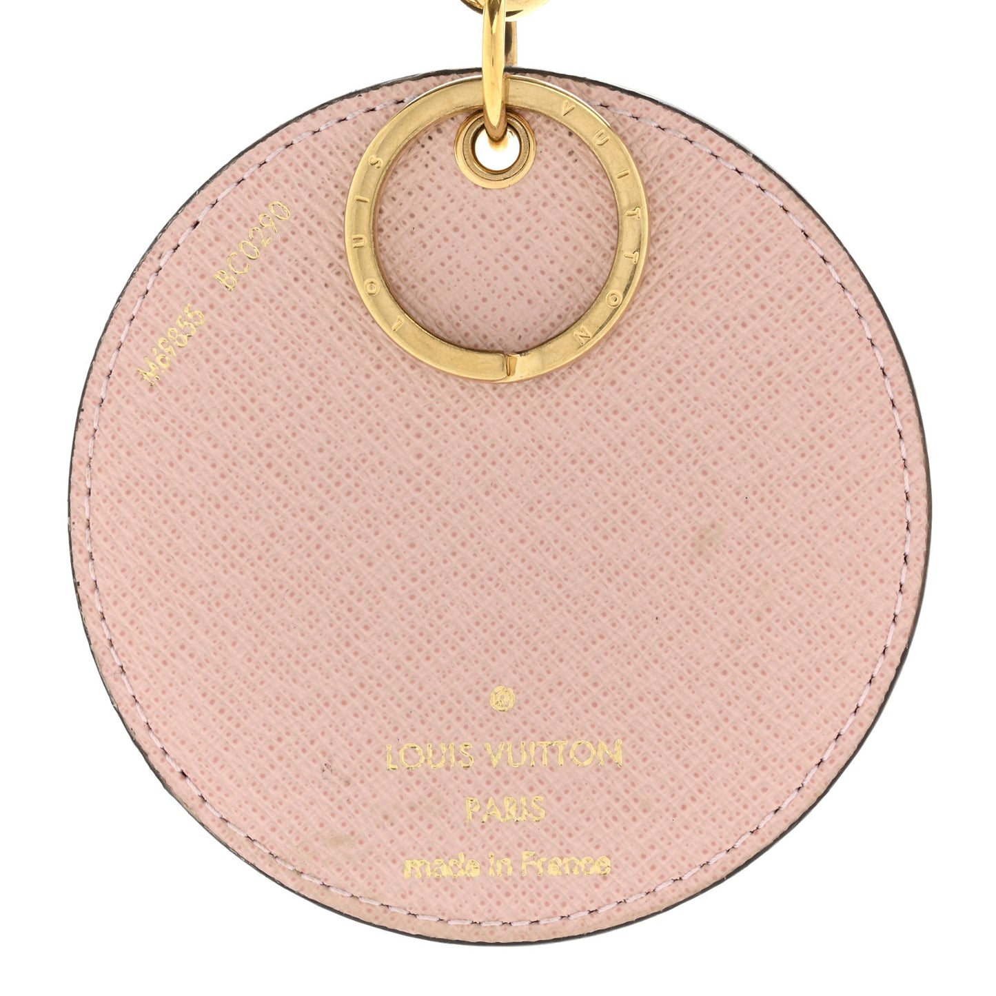 Monogram 2020 Christmas Animation Big Wheel Bag Charm Key Ring Rose Ballerine