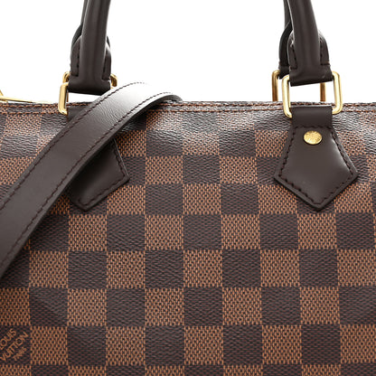 Louis Vuitton Damier Ebene Speedy Bandouliere 25 7 of 11
