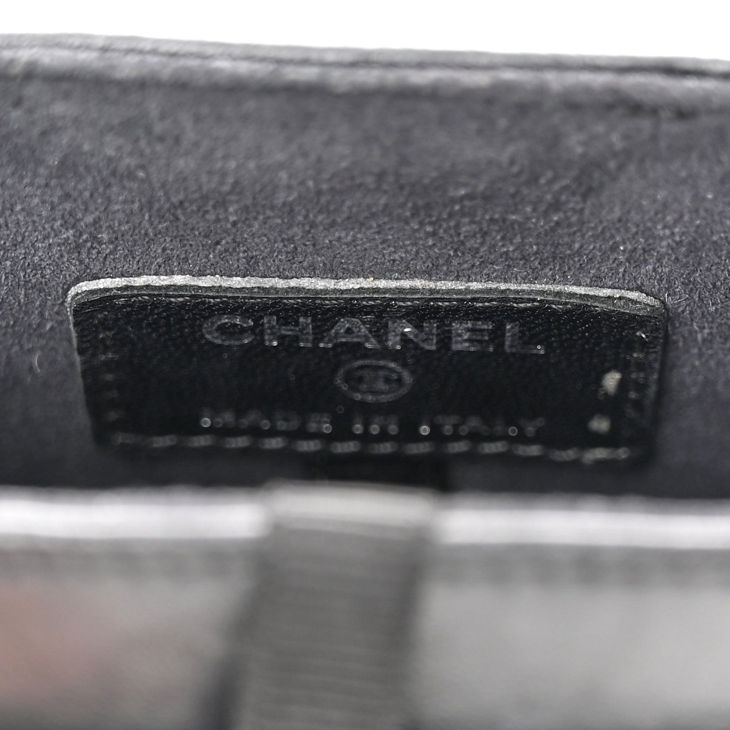 Chanel Lambskin Quilted Chain Around Phone Holder Black 6 of 14
