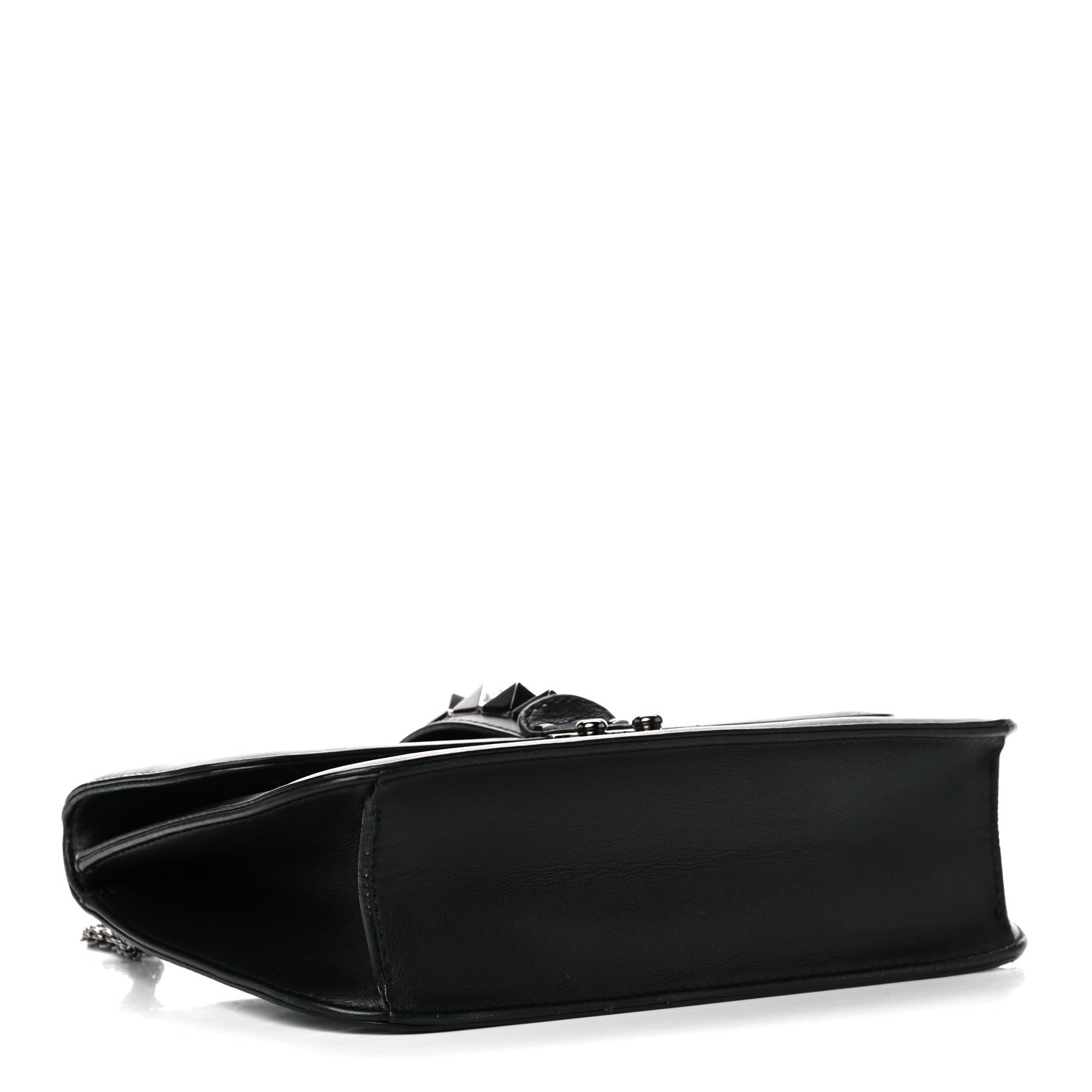 Valentino Garavani Vitello Medium Glam Lock Rockstud Flap Black 4 of 19