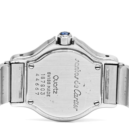 Cartier Stainless Steel 18K Yellow Gold 25mm Santos Octagon Quartz Watch 4 of 4