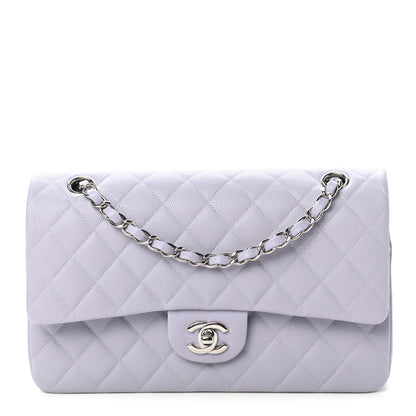Chanel Caviar Quilted Medium Double Flap Light Purple 2 of 9