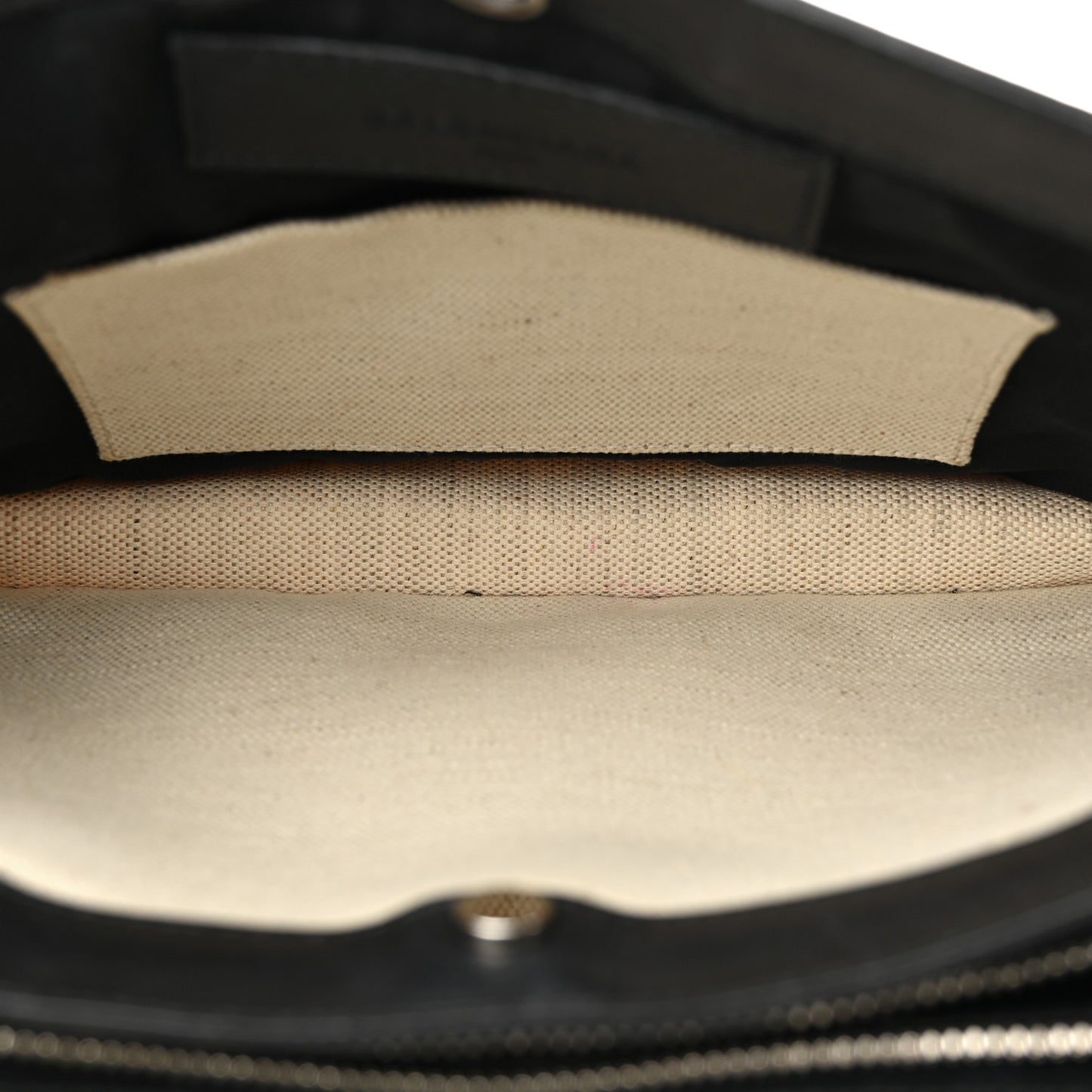 Cotton Canvas Pochette Crossbody Bag Black