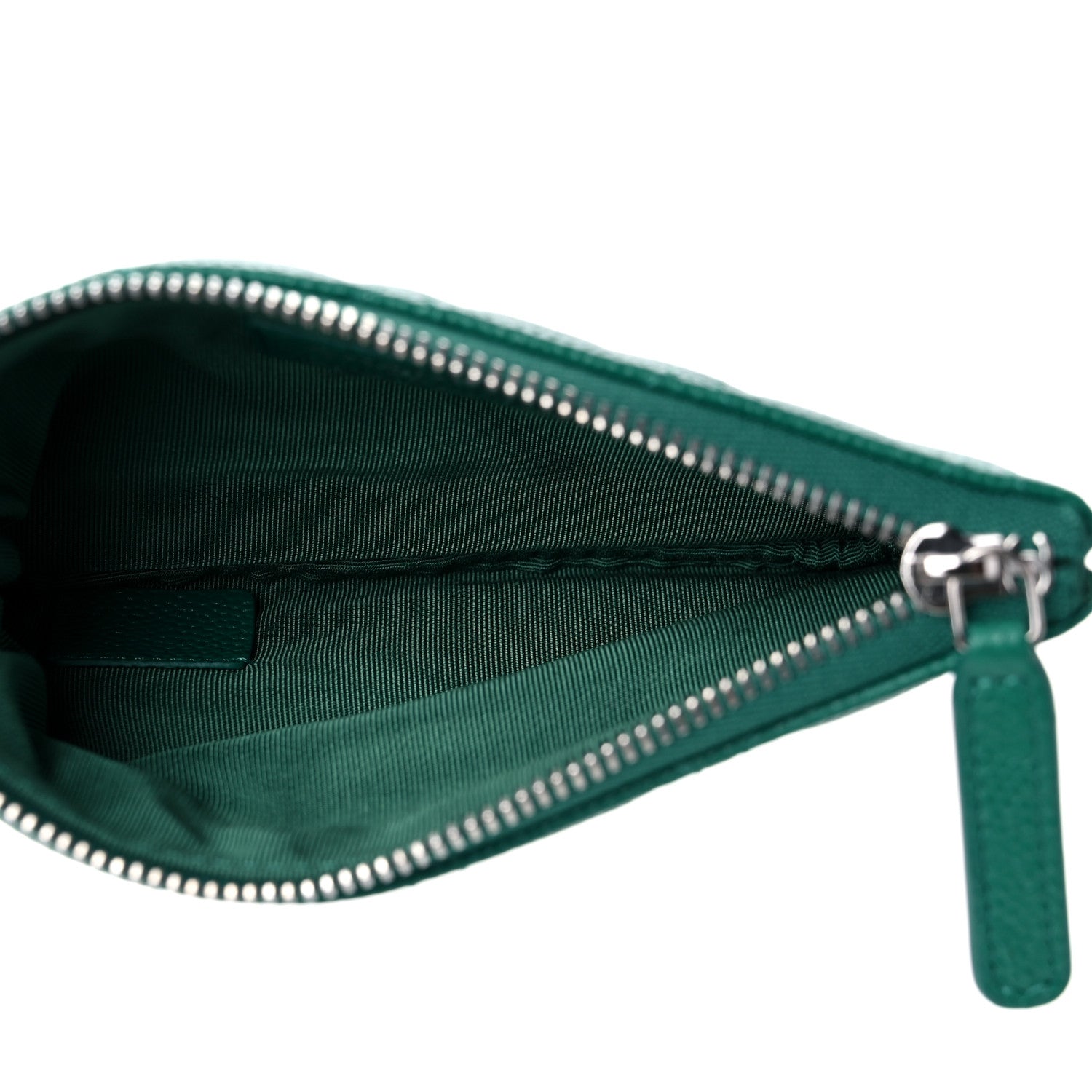 Chanel Caviar Quilted Small Cosmetic Case Green 4 of 7