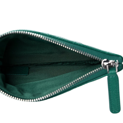 Chanel Caviar Quilted Small Cosmetic Case Green 4 of 7