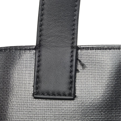 Fendi X SARAH COLEMAN Coated Canvas FF Fish Eye Logo Shopping Tote Black White 12 of 12