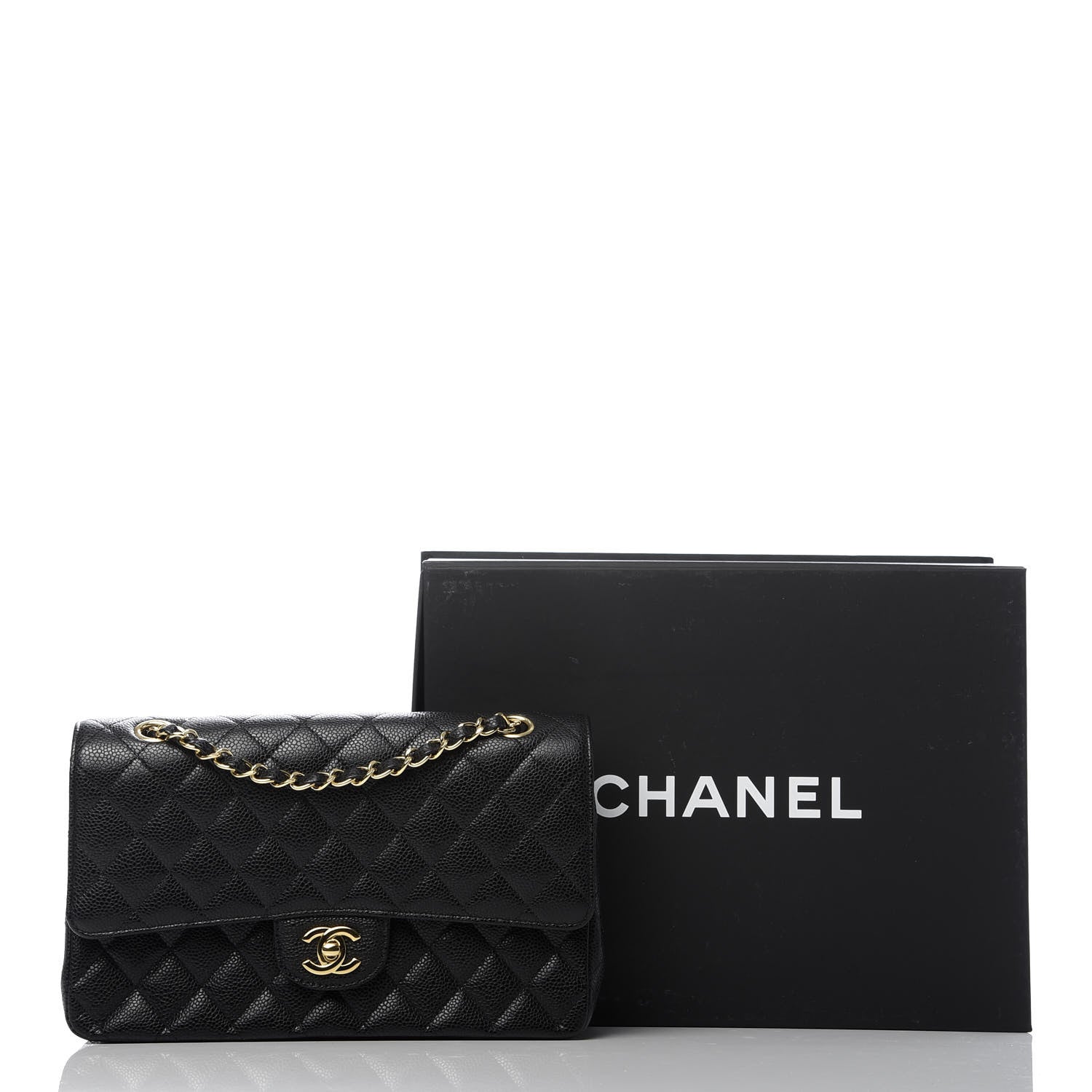 Chanel Caviar Quilted Medium Double Flap Black 9 of 9