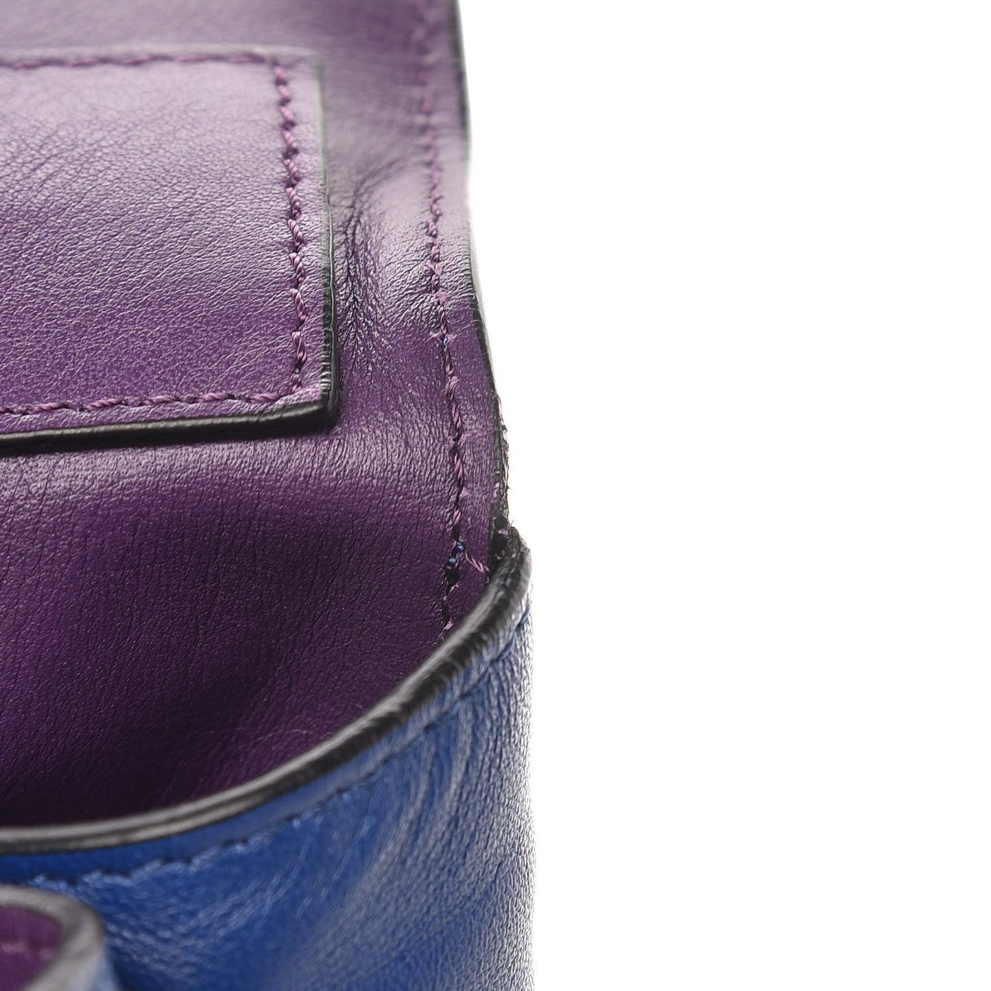 Calfskin Double Sided PS Courier Bag Royal Blue Veruca Salt