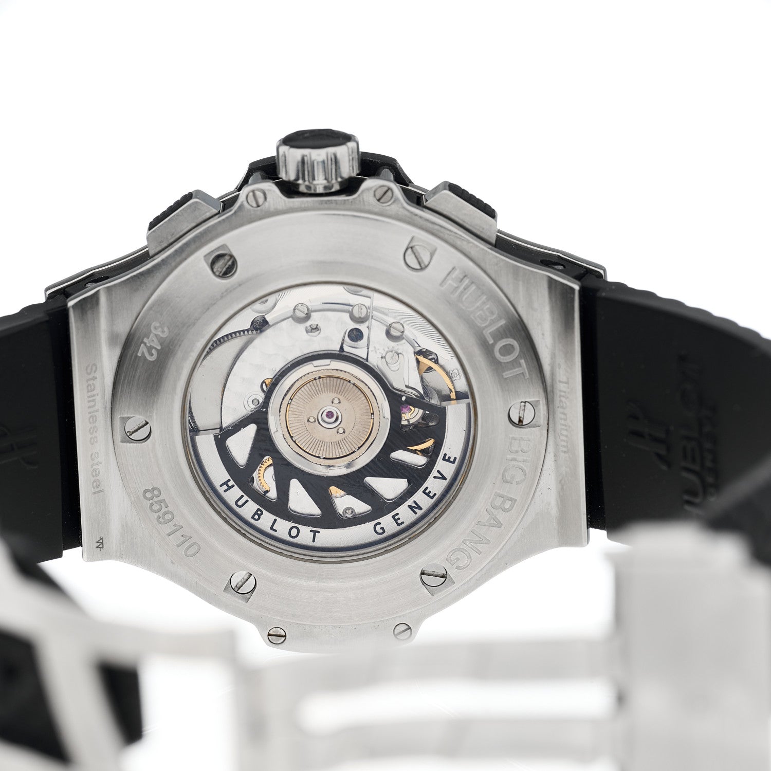 Hublot Stainless Steel Ceramic Rubber 44mm Big Bang Automatic Watch Black 342.SB.131.RX 4 of 5