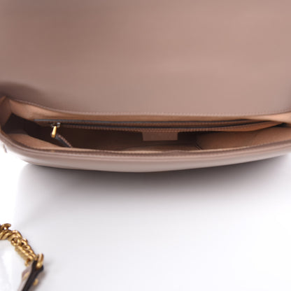 Gucci Calfskin Matelasse Medium GG Marmont Top Handle Shoulder Bag Porcelain Rose 5 of 9