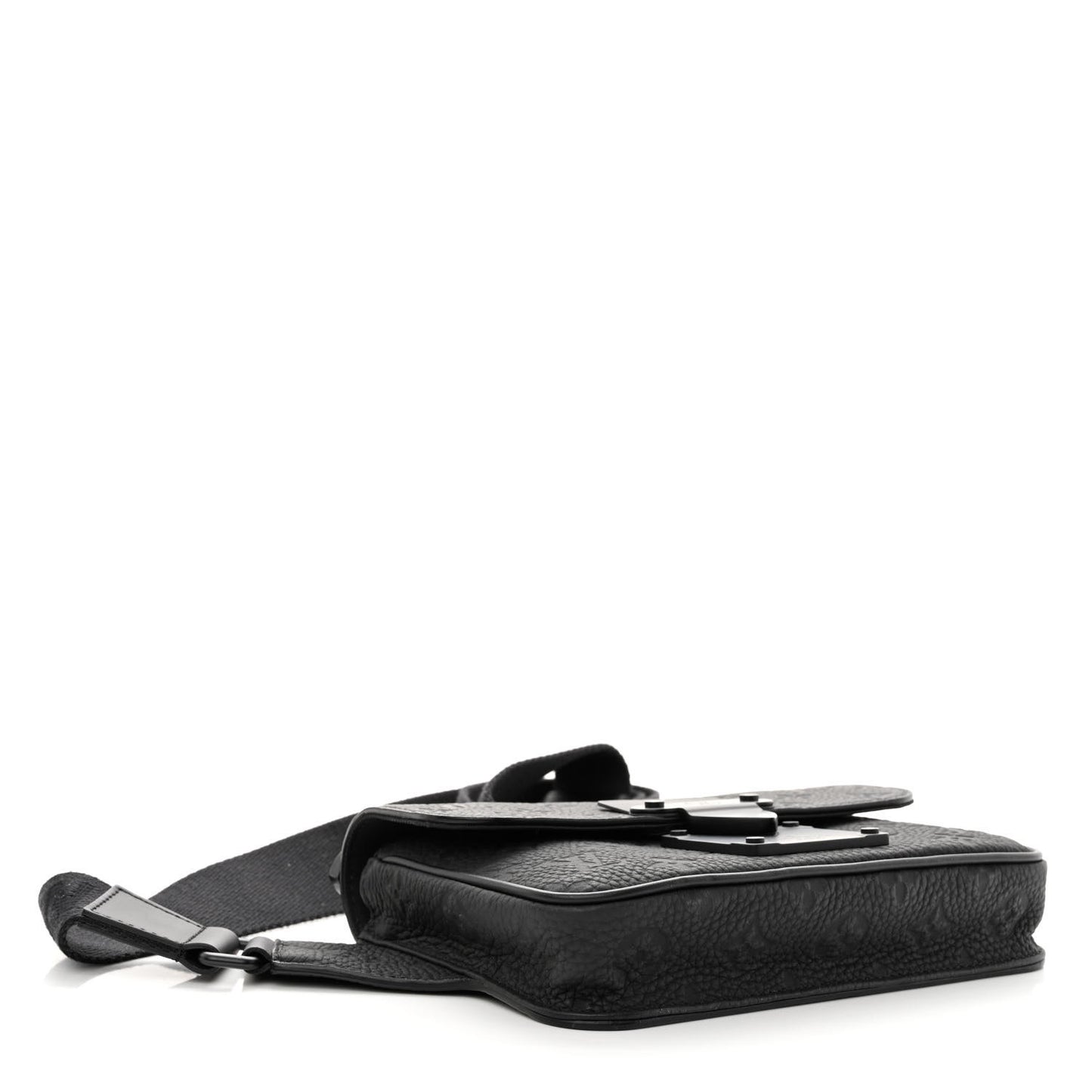 Taurillon Monogram S Lock Sling Bag Black