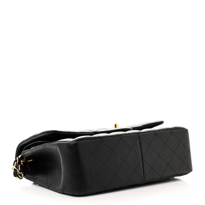Chanel Lambskin Quilted Jumbo Double Flap Black 6 of 31