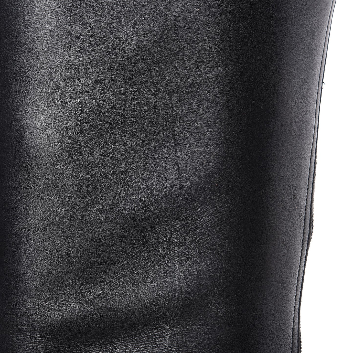 Matte Calfskin Foresta Knee High Wedge Boots 37.5 Black