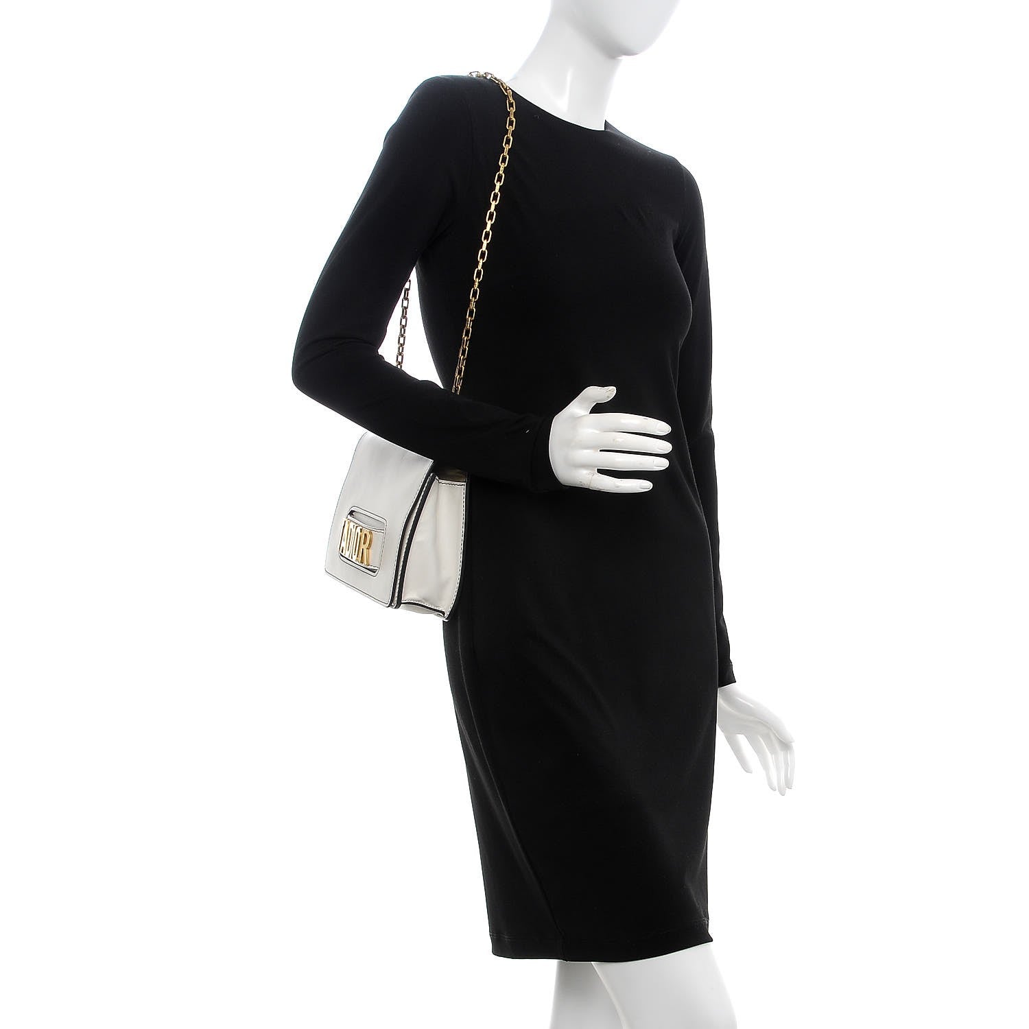 Christian Dior Calfskin J'Adior Chain Flap Bag Off White 2 of 9