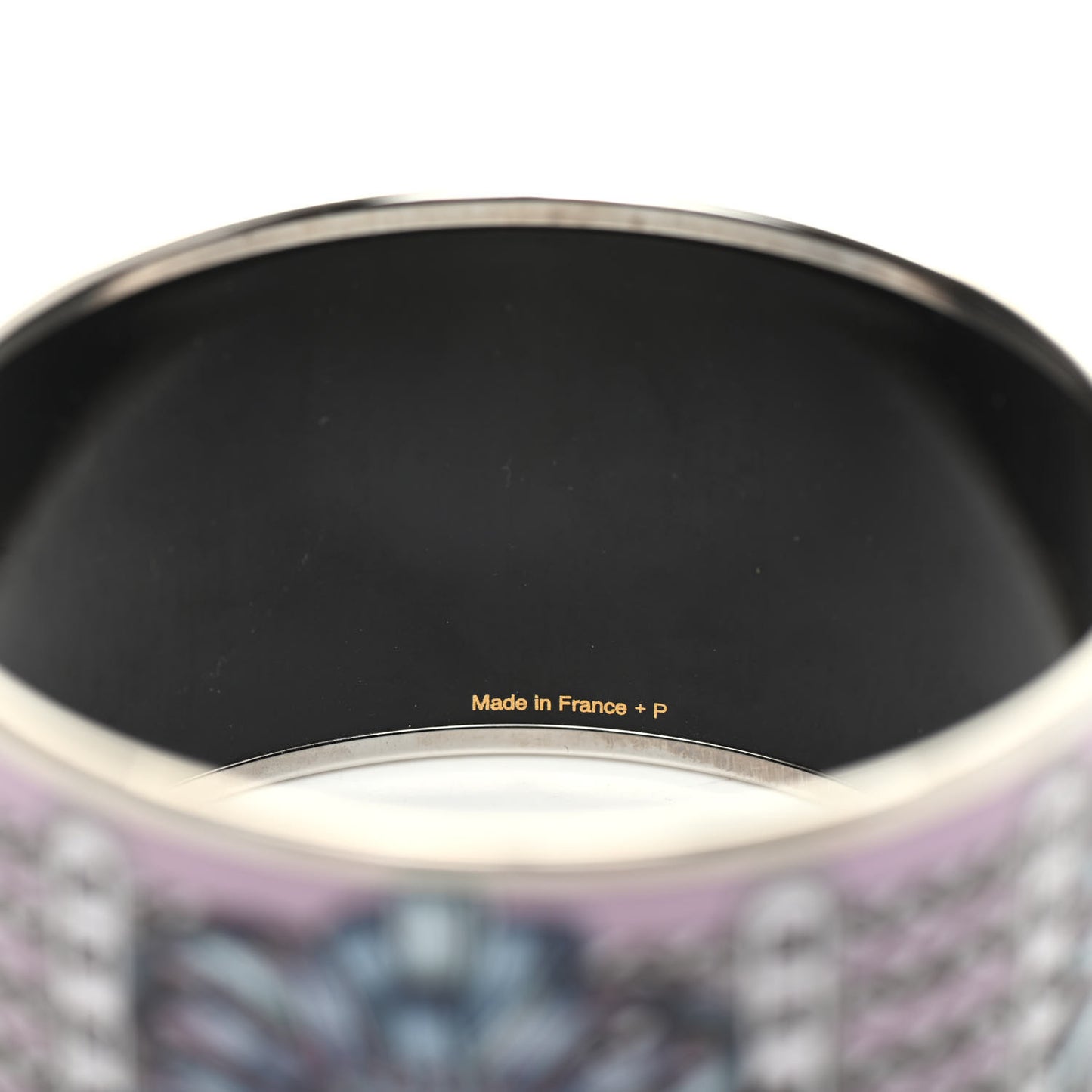 Enamel Printed Wide Rubans du Cheval Extra Bracelet 65 Colorise