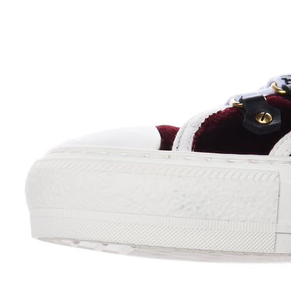 Christian Dior Velvet Walk'N'Dior Low Top Sneakers 40 Deep Amaranth 11 of 13