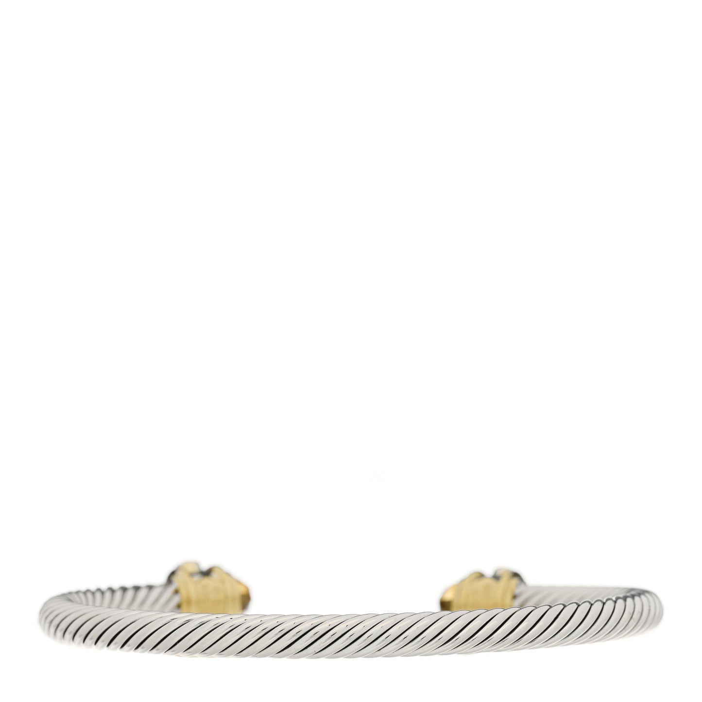 Sterling Silver 14K Yellow Gold 5mm Citrine Rhodolite Cable Renaissance Bracelet