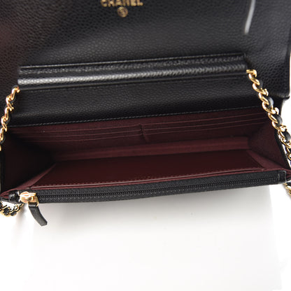 Chanel Caviar Quilted Wallet On Chain WOC Black 5 of 11