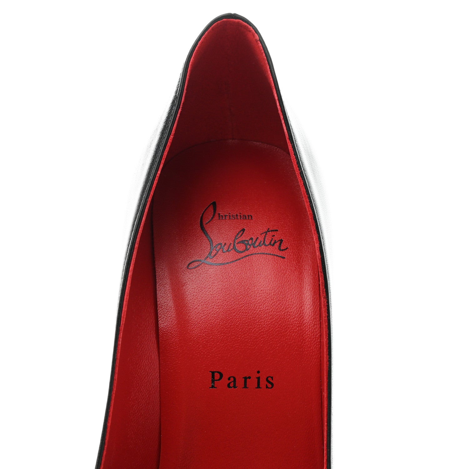 Christian Louboutin Shiny Nappa Kate 100 Pumps 37.5 Black 7 of 8