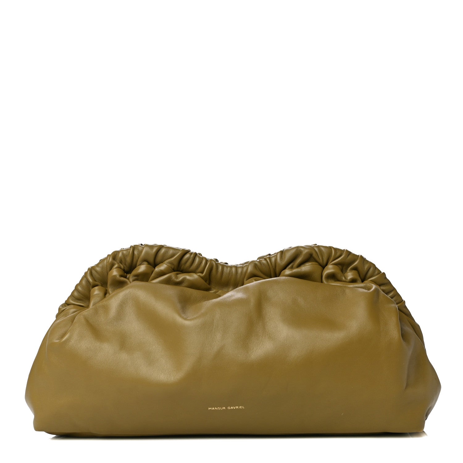 Mansur Gavriel Lambskin Cloud Clutch Safari 1 of 9