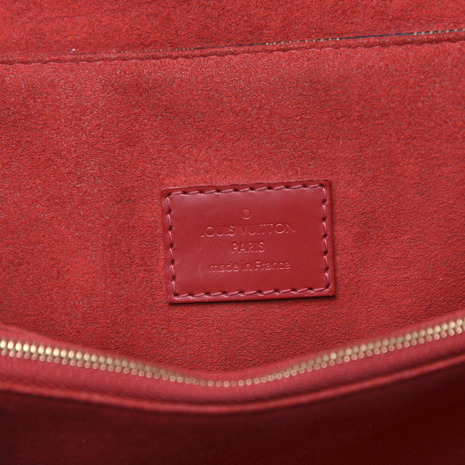Louis Vuitton Damier Ebene Caissa Clutch Cherry 6 of 9