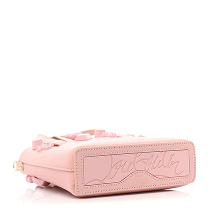 Christian Louboutin Calfskin Empire Spike Studded Mini North South Cabata Tote Rosy 3 of 8