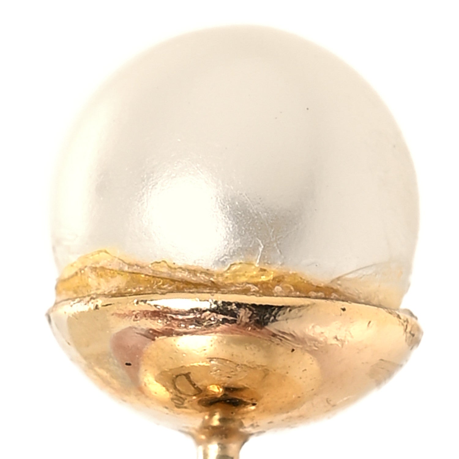 Christian Dior Pearl Mise En Dior Tribal Earrings Gold 5 of 5