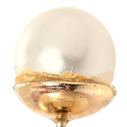 Christian Dior Pearl Mise En Dior Tribal Earrings Gold 5 of 5