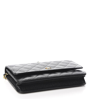 Chanel Caviar Quilted Wallet On Chain WOC Black 3 of 10