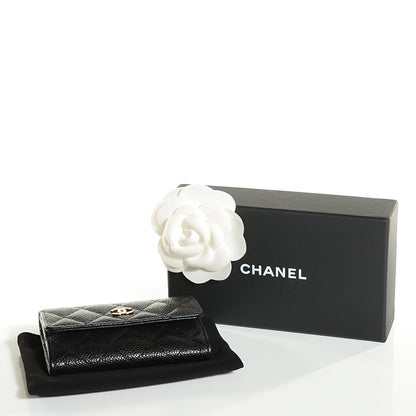 Chanel Caviar Quilted Flap Card Holder Black 9 of 9