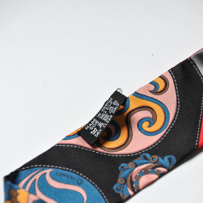 Hermes Silk Festival des Amazones Twilly Black Rouge Bleu 4 of 4