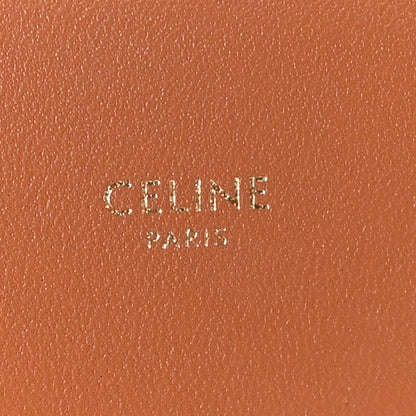 Celine Triomphe Canvas Asymmetric Clutch Tan 6 of 8