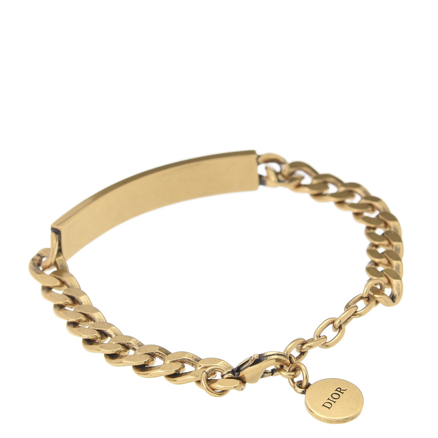 Christian Dior Metal J'Adior Star Chain Bracelet Aged Gold 3 of 5