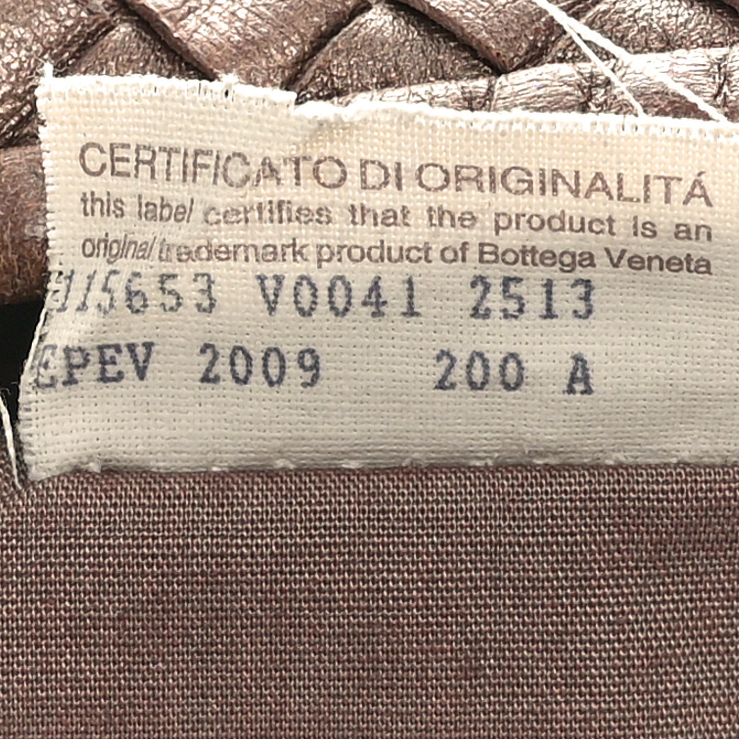 Metallic Nappa Intrecciato Medium Veneta Hobo Copper