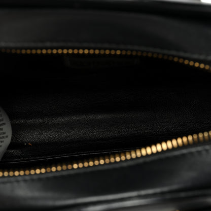 Versace Calfskin Small Medallion Tribute Bowling Bag Black 5 of 10