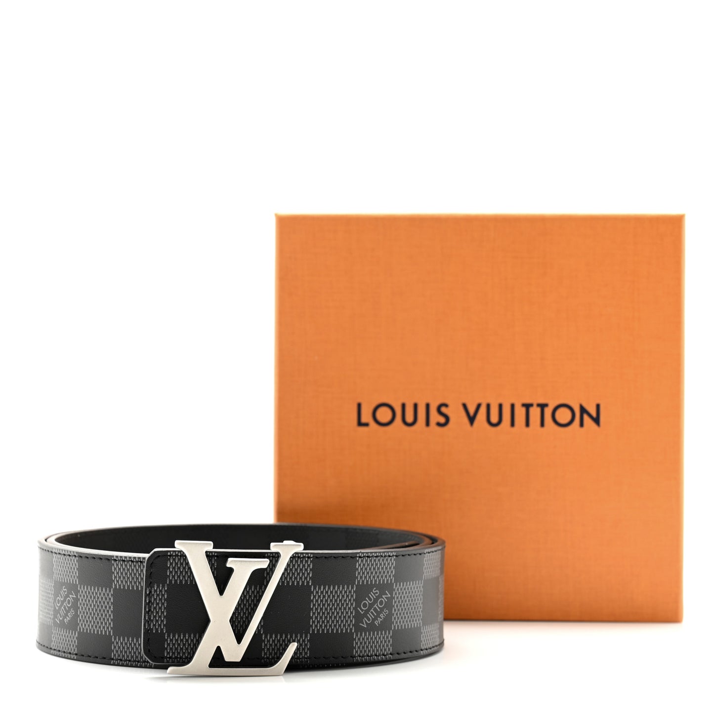 Damier Infini 40mm LV Initiales Belt 85 34 Black