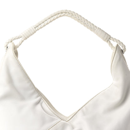 Bottega Veneta Smooth Lambskin Braided Hobo White 12 of 12