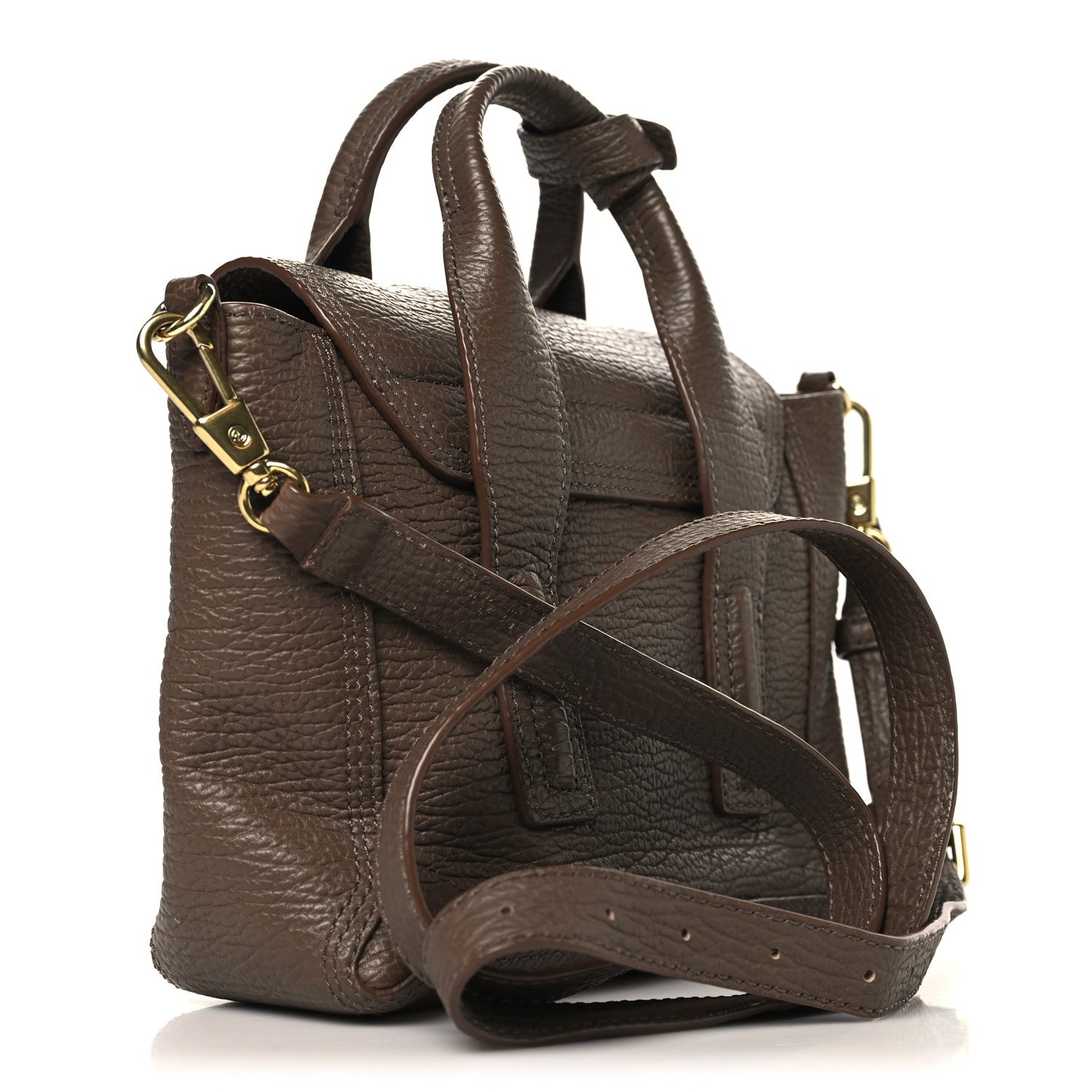 3.1 Phillip Lim Textured Calfskin Mini Pashli Satchel Taupe