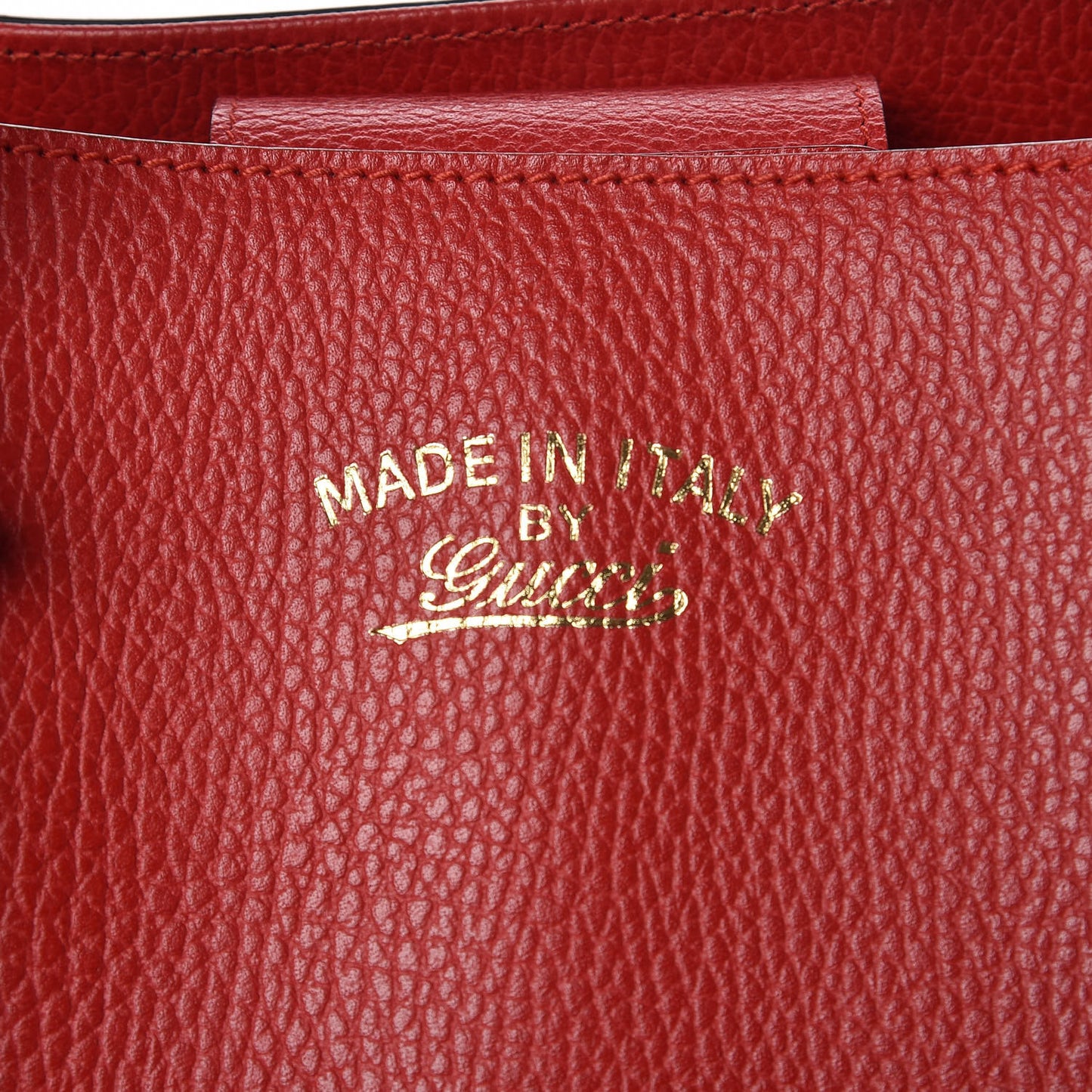 Dollar Calfskin Medium Swing Tote Red