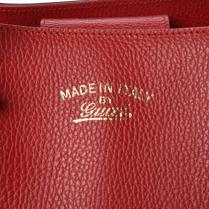 Gucci Dollar Calfskin Medium Swing Tote Red 7 of 9