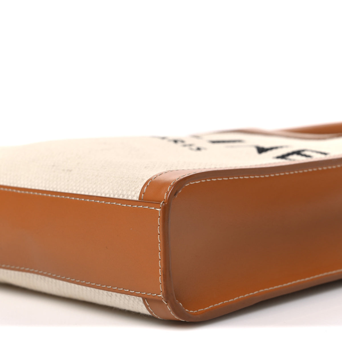 Celine Canvas Calfskin Mini Vertical Cabas Natural Tan 9 of 11
