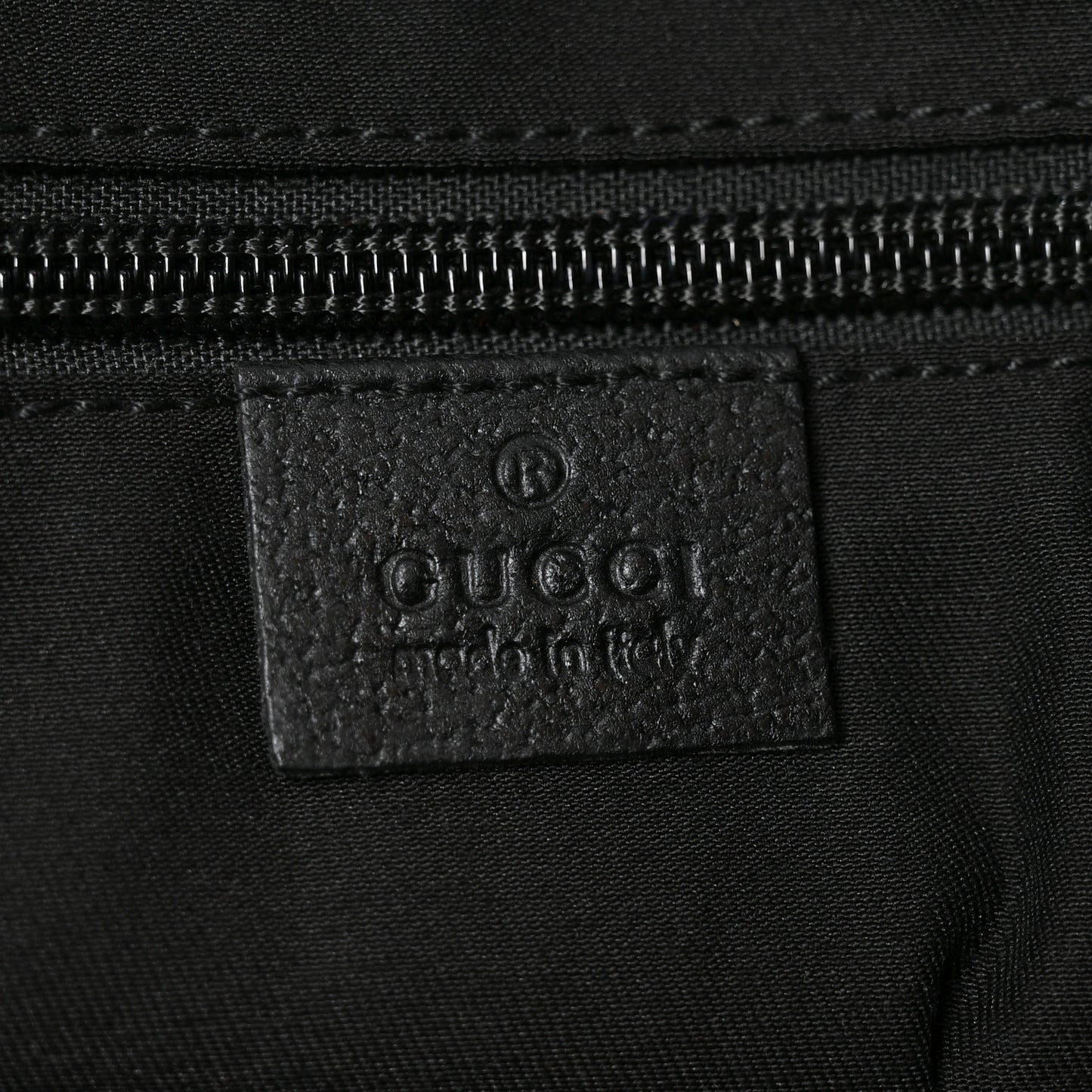 GG Monogram Medium Web Handle Double Pocket Tote Black