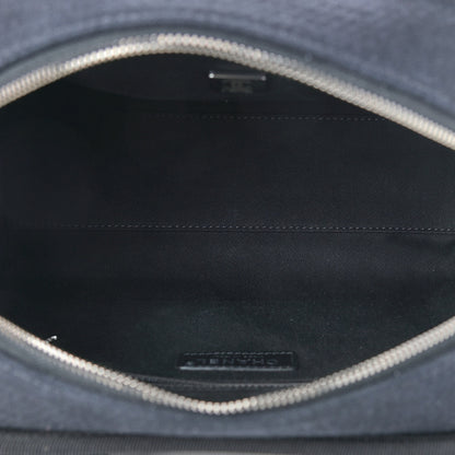 Chanel Mixed Fibers Deauville Bowling Bag Black 4 of 8