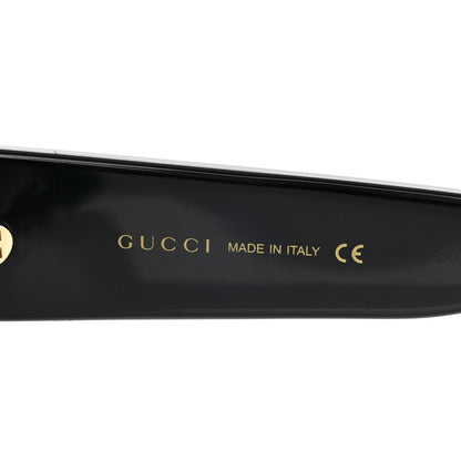 Gucci Acetate Square Frame Sunglasses GG0083S Glitter Red Black Green 6 of 9