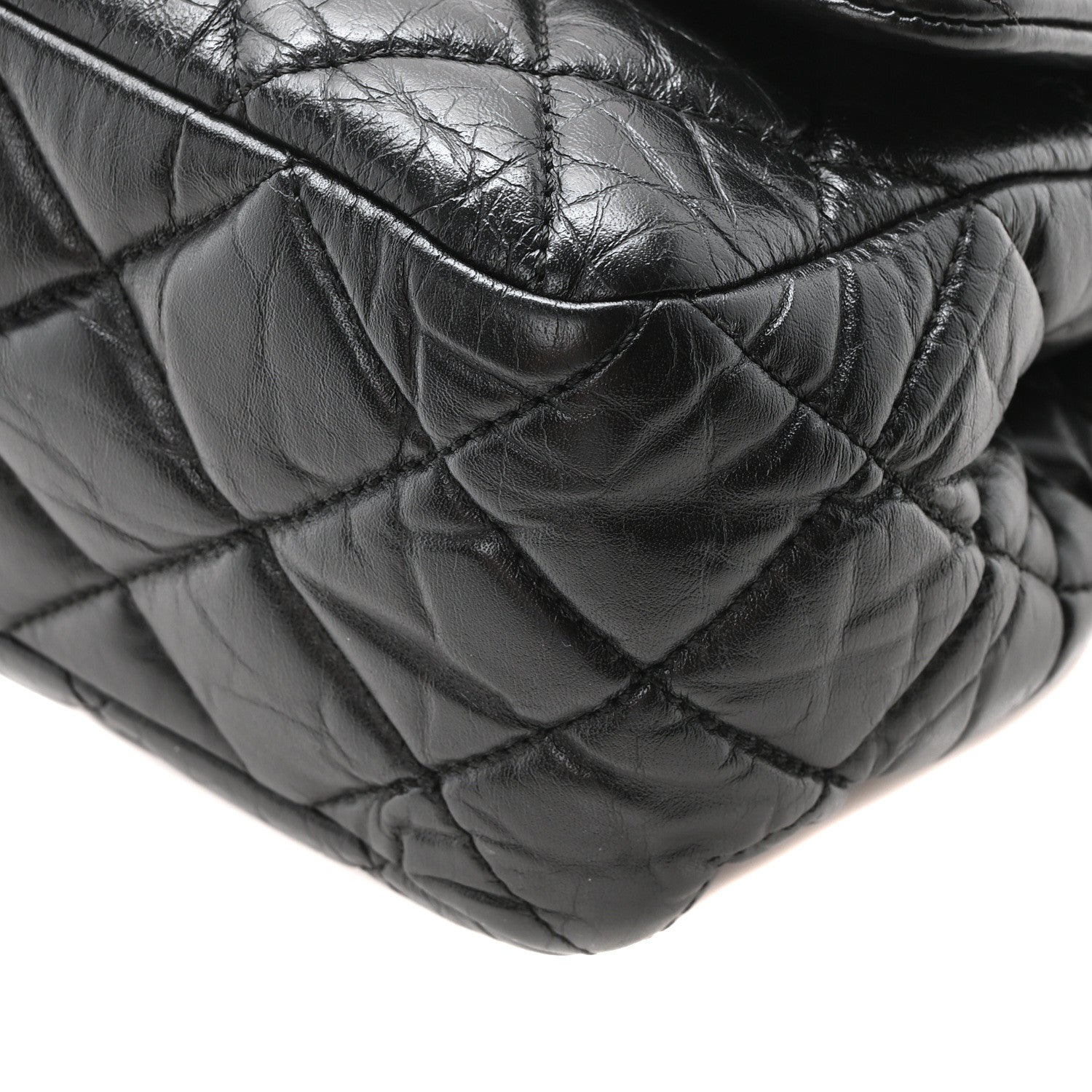 Chanel Aged Calfskin Quilted 2.55 Reissue 225 Hanger Flap Black 10 of 10