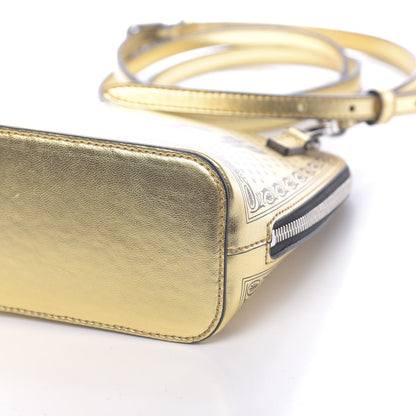 Gucci X SEGA Calfskin GUCCY Stars Mini Dome Shoulder Bag Gold 11 of 11