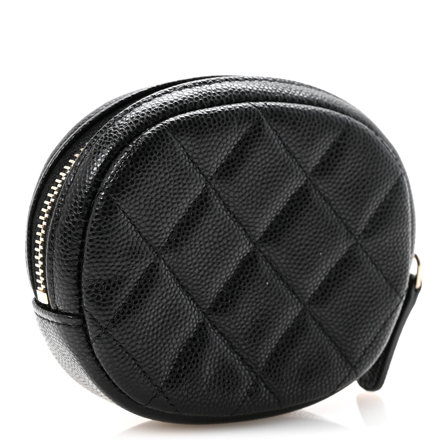 Chanel Caviar Quilted Zip Around Classic Coin Purse Black 3 of 8