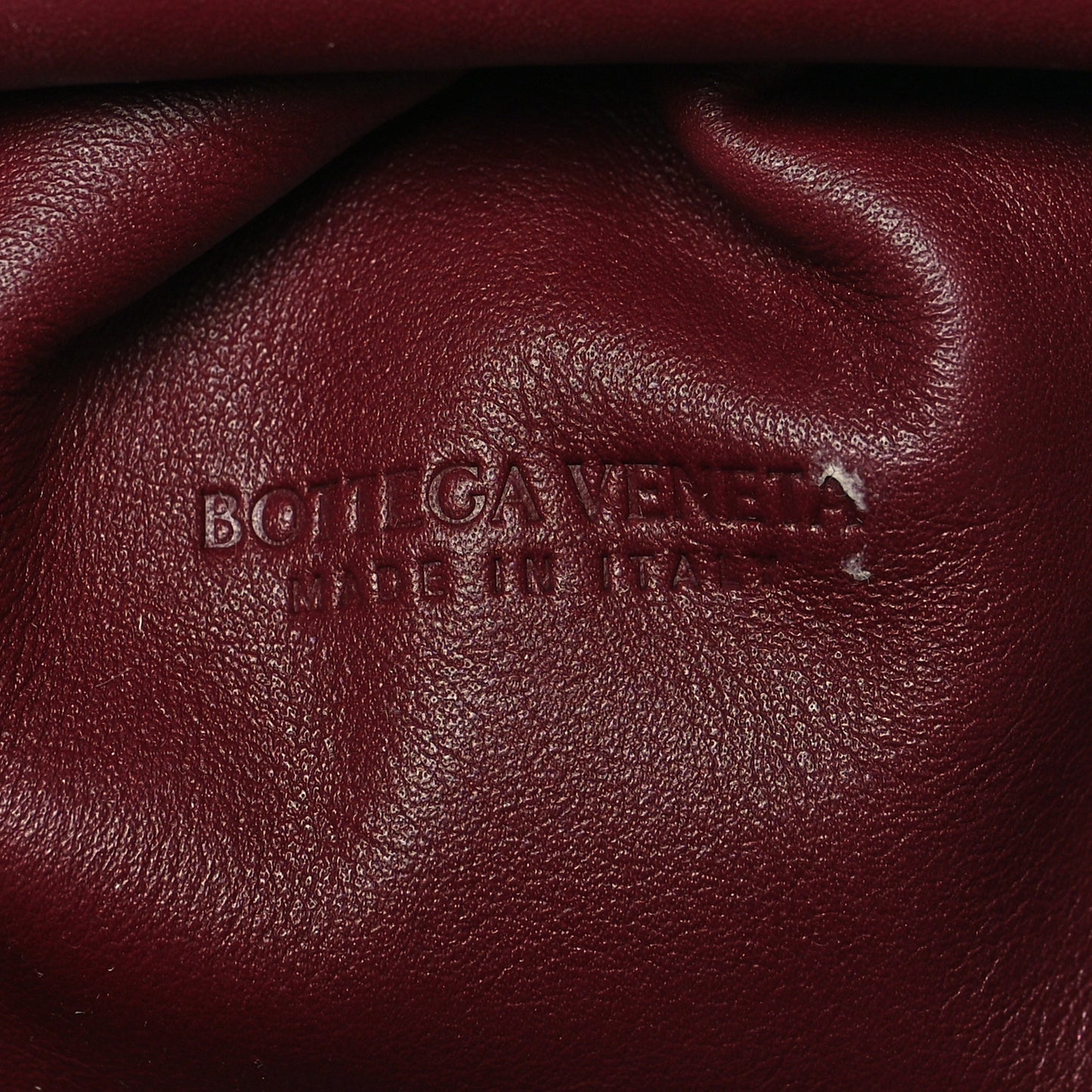 Butter Calfskin The Mini Pouch Bordeaux