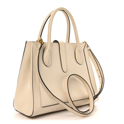 Gucci Boarded Plutone Calfskin Medium Jackie 1961 Tote Mystic White 3 of 10