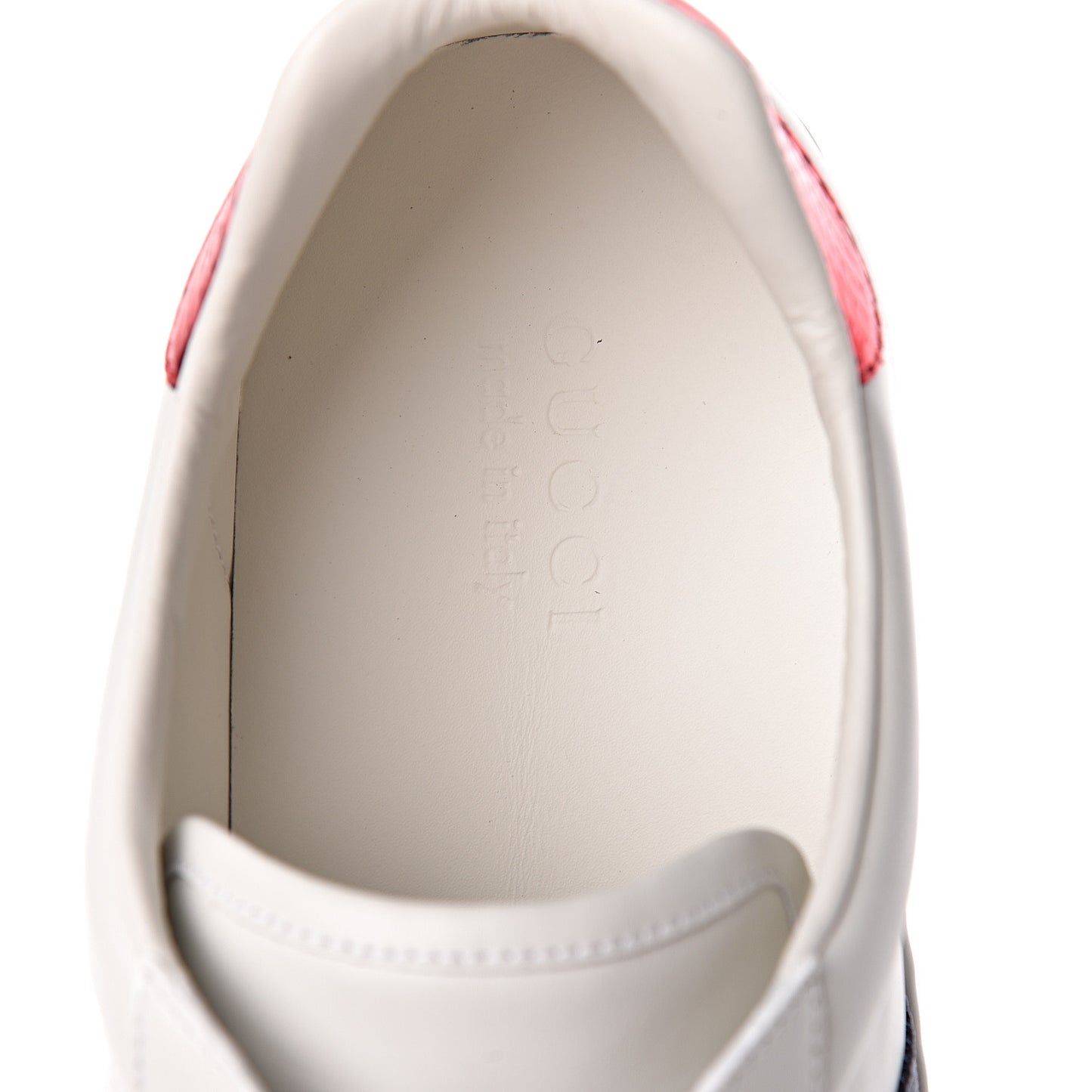 Calfskin Ayers Web Tiger Embroidered Mens Ace Sneakers 12 White